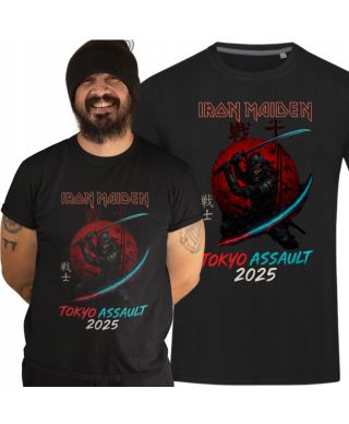 Koszulka męska IRON MAIDEN TOKYO ASSAULT 2025 na Koncert Warszawa Run Lives