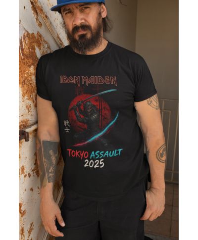 Koszulka męska IRON MAIDEN TOKYO ASSAULT 2025 na Koncert Warszawa Run Lives