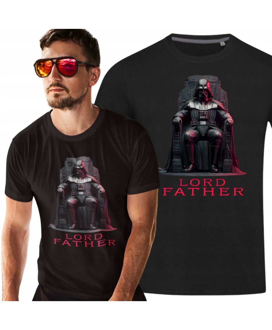 Koszulka męska LORD FATHER na Tronie Śmieszny prezent na Dzień Ojca Taty Koszulka męska LORD FATHER na Tronie Śmieszny prezent na Dzień Ojca Taty