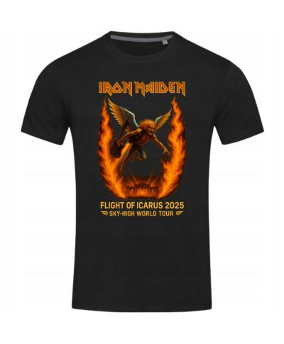 Koszulka męska Iron Maiden Flight of Icarus 2025 na koncert zespołu rock