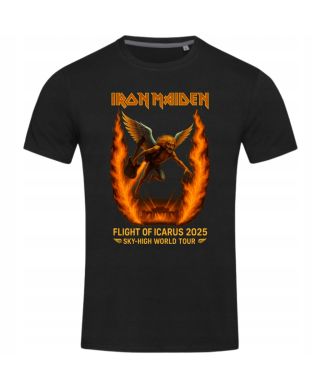 Koszulka męska Iron Maiden Flight of Icarus 2025 na koncert zespołu rock