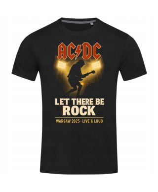 Koszulka męska AC/DC na koncert koncertowa Let There Be Rock Warsaw 2025