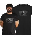 Koszulka męska AC/DC Back in Black na koncert koncertowa Warsaw 2025