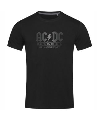 Koszulka męska AC/DC Back in Black na koncert koncertowa Warsaw 2025