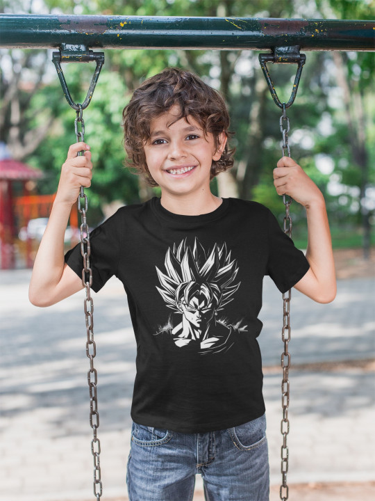 Koszulka dziecięca Dragon Ball Z Goku Son Super Saiyan 2 T-shirt dziecięcy — zdjęcie 2