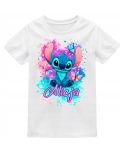 Koszulka dziecięca uroczy Stitch z własnym imieniem napisem prezent