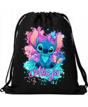 Worek na buty plecak do szkoły przedszkola uroczy Stitch z własnym imieniem