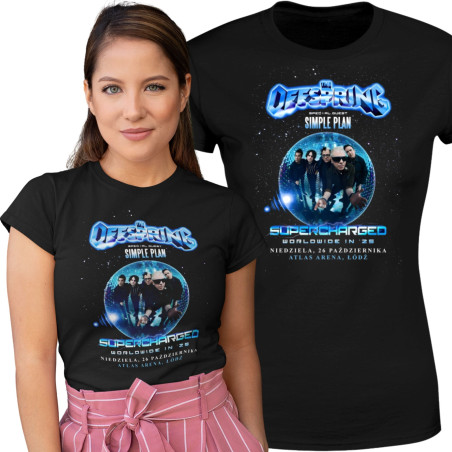 Koszulka damska zespół The Offspring na Koncert Supercharged Tour 2025 Łódź