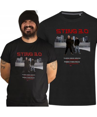 Koszulka męska na Koncert STING 3.0 Tour 2025 Kraków Gliwice