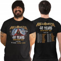Koszulka męska na koncert zespołu Helloween 40 Years Tour 2025 Katowice