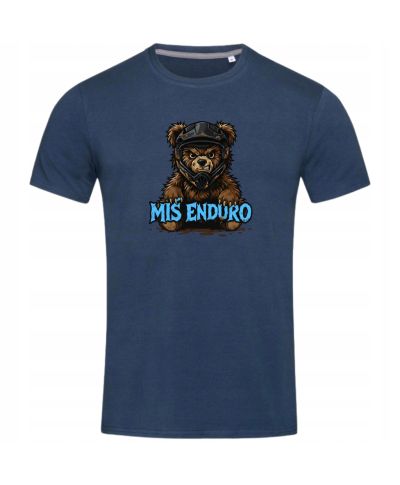 Koszulka męska MIŚ ENDURO śmieszny prezent dla fana motocykli Enduro