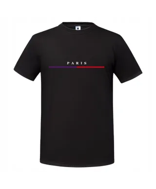 Koszulka męska PARIS elegancki stylowy minimalistyczny wzór T-shirt męski