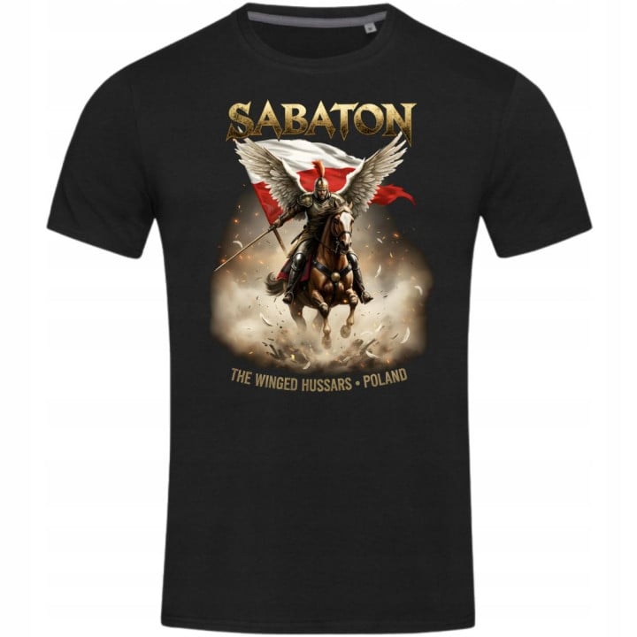 Koszulka męska Sabaton The Winged Hussars Husaria Polska na koncert