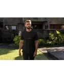 Koszulka męska PARIS elegancki stylowy minimalistyczny wzór T-shirt męski