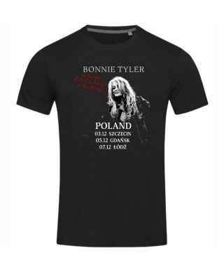 Koszulka męska Bonnie Tyler 40 Years Total Eclipse Poland Tour na koncert