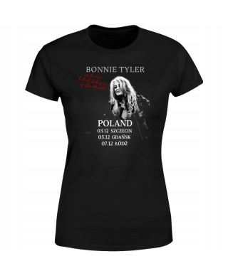 Koszulka damska Bonnie Tyler 40 Years Total Eclipse Poland Tour na koncert