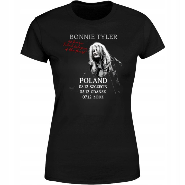 Koszulka damska Bonnie Tyler 40 Years Total Eclipse Poland Tour na koncert