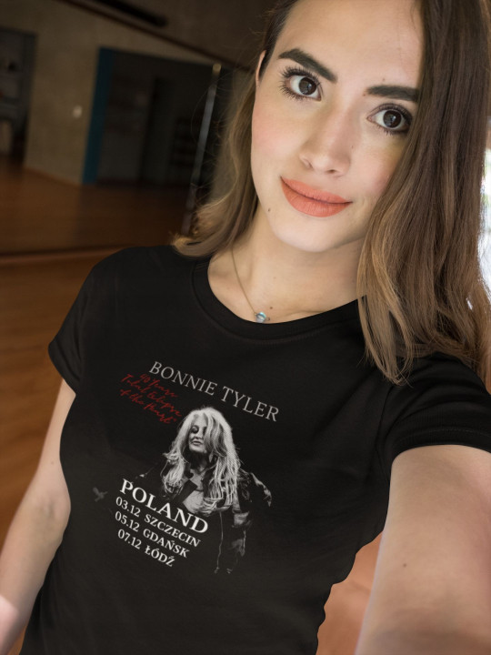 Koszulka damska Bonnie Tyler 40 Years Total Eclipse Poland Tour na koncert — zdjęcie 2