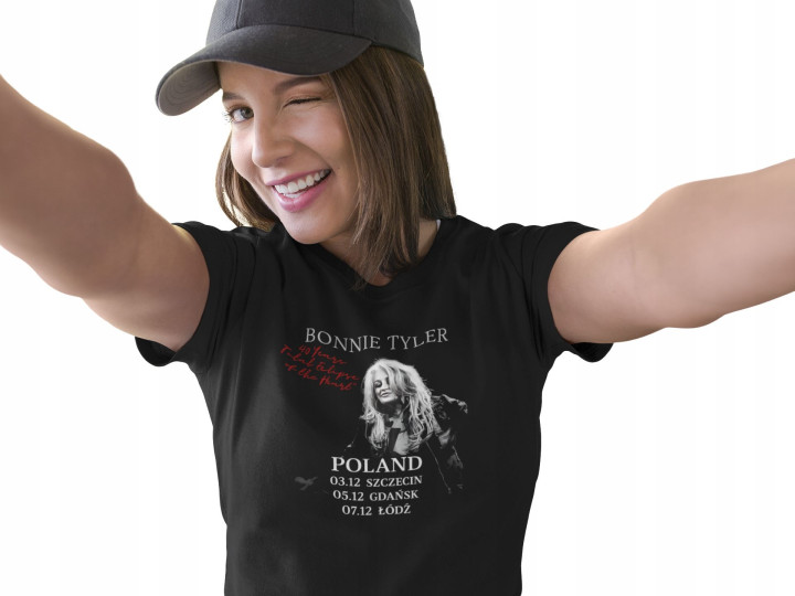 Koszulka damska Bonnie Tyler 40 Years Total Eclipse Poland Tour na koncert — zdjęcie 3