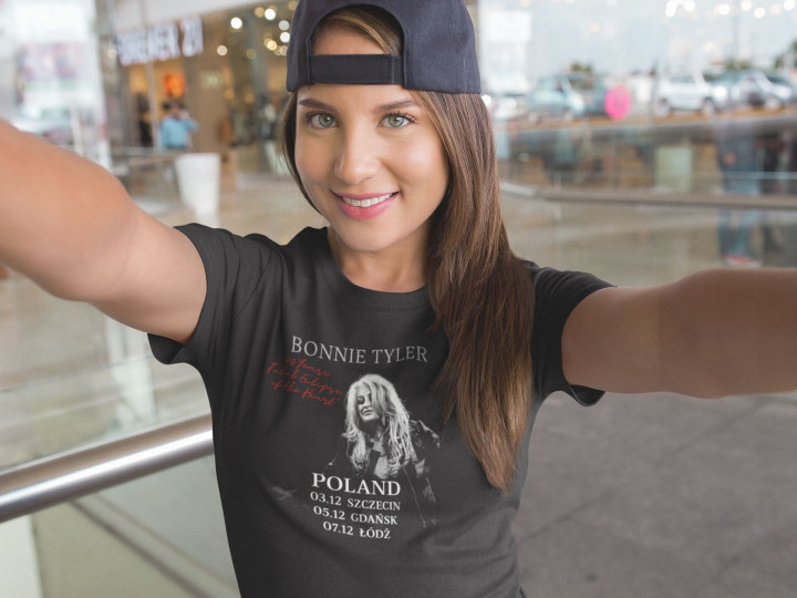 Koszulka damska Bonnie Tyler 40 Years Total Eclipse Poland Tour na koncert — zdjęcie 4