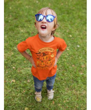 Koszulka dziecięca na Dzień Dyni Wesołe dynie do przedszkola Halloween
