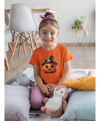 Koszulka dziecięca na Dzień Dyni Radosna Dynia do przedszkola Halloween