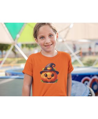 Koszulka dziecięca na Dzień Dyni Radosna Dynia do przedszkola Halloween