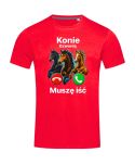Koszulka męska „Konie dzwonią - Muszę iść” prezent dla miłośnika koni