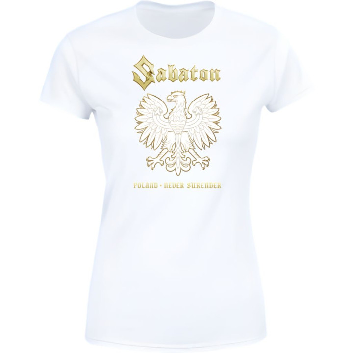 Koszulka damska Sabaton Poland Never Surrender Patriotyczna Polska