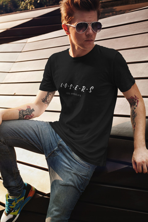 Koszulka męska LOSERS parodia Friends Przyjaciele zabawny T-shirt męski — zdjęcie 2