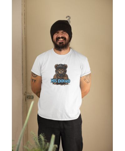 Koszulka męska MIŚ ENDURO śmieszny prezent dla fana motocykli Enduro