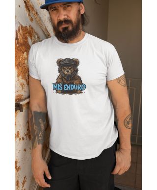 Koszulka męska MIŚ ENDURO śmieszny prezent dla fana motocykli Enduro