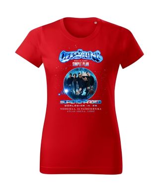 Koszulka damska zespół The Offspring na Koncert Supercharged Tour 2025 Łódź