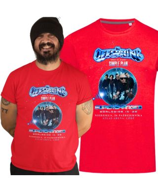 Koszulka męska zespołu The Offspring na Koncert Supercharged Tour 2025 Łódź