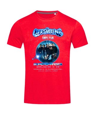 Koszulka męska zespołu The Offspring na Koncert Supercharged Tour 2025 Łódź