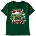 Koszulka dziecięca Świąteczna Gamer Christmas dla fanów gier Pad do gry