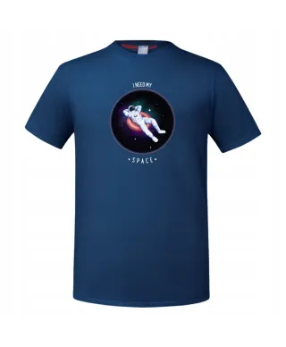 Koszulka męska I NEED MY SPACE - Astronauta Relaksujący się w Kosmosie