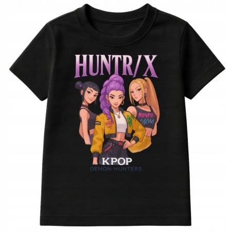 Koszulka dziecięca Huntrix K-Pop Demon Hunters dla fanek magii i muzyki