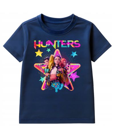 Koszulka dziecięca Huntrix Hunters - kolorowa moc bohaterek zespołu K-pop