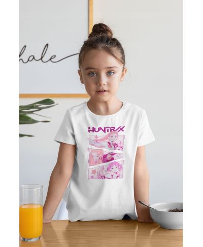 Koszulka dziecięca Huntrix Pink Squad magia, styl i dziewczęca moc