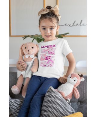 Koszulka dziecięca Huntrix Pink Squad magia, styl i dziewczęca moc