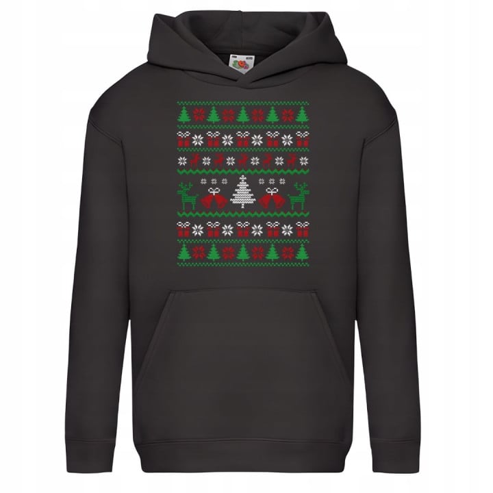 Bluza dziecięca Świąteczna Classic Knit Pattern w stylu ugly sweater