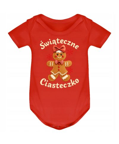 Body dziecięce Świąteczne na Święta "Świąteczne Ciasteczko" urocza