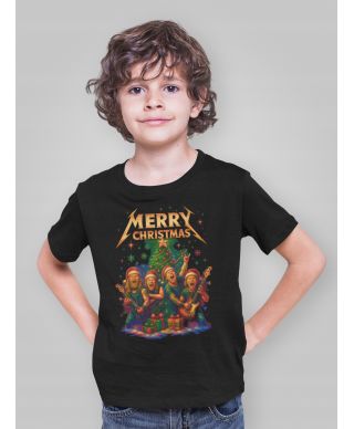 Koszulka dziecięca Świąteczna Rockowe Święta w stylu Metallica rock