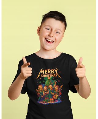 Koszulka dziecięca Świąteczna Rockowe Święta w stylu Metallica rock
