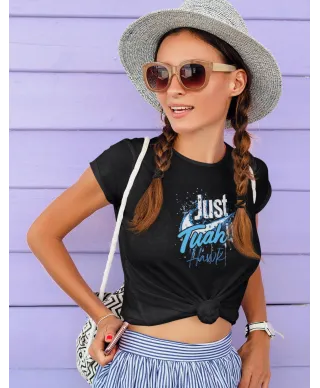 Koszulka damska Just Hawk Tuah it Spit on That Thang trendy modny T-shirt