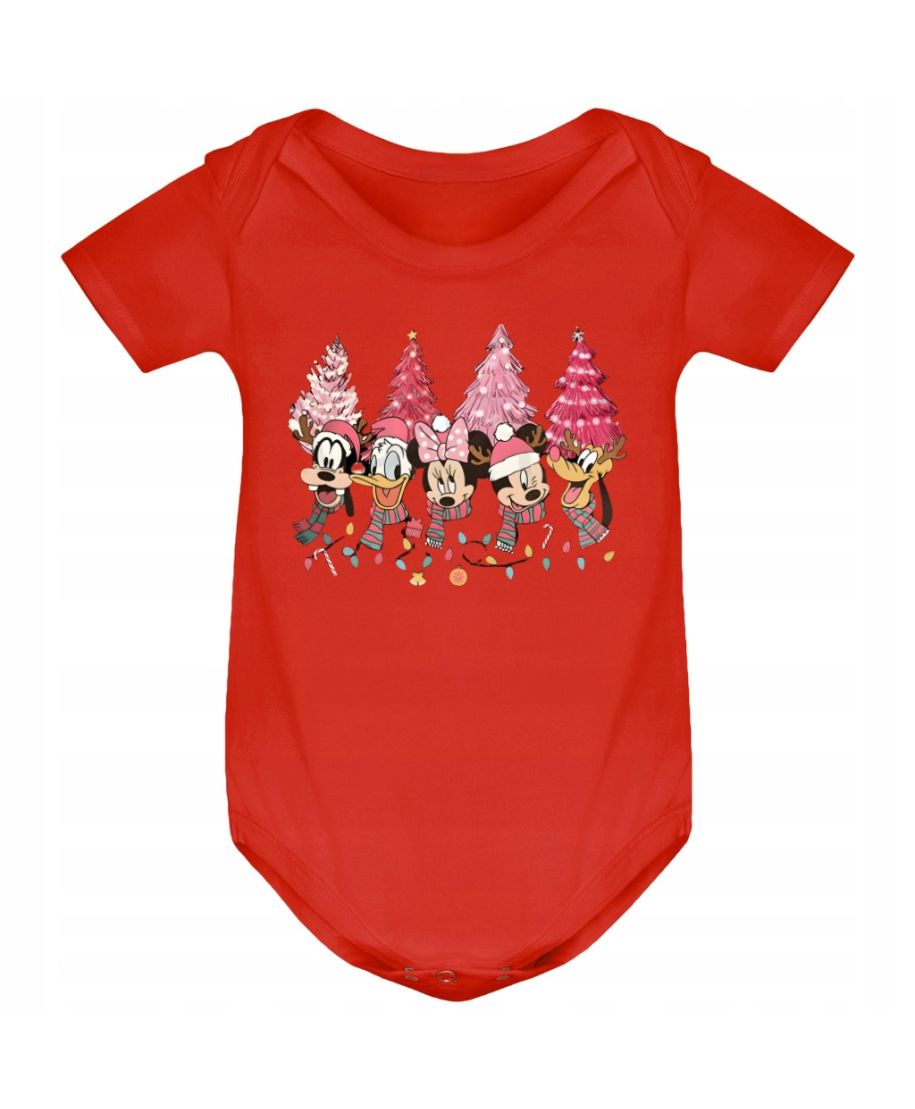 Body dziecięce Świąteczne z kreskówkowymi postaciami Myszki Miki