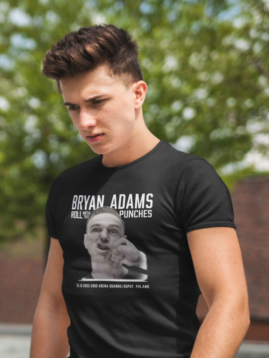 Koszulka męska Bryan Adams Roll With The Punches Tour Gdańsk 2025 — zdjęcie 2
