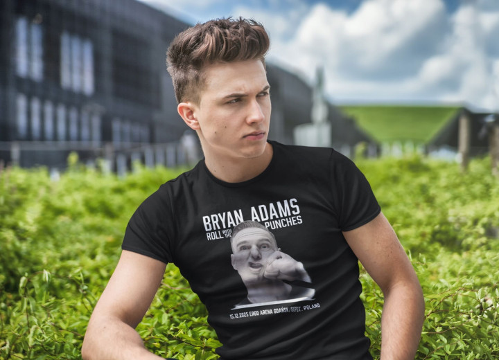 Koszulka męska Bryan Adams Roll With The Punches Tour Gdańsk 2025 — zdjęcie 3