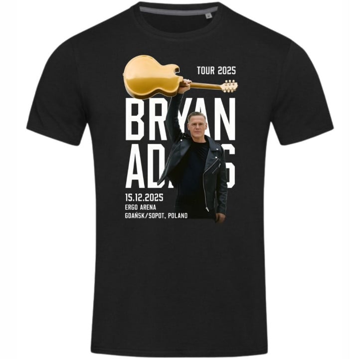Koszulka męska Bryan Adams na koncert Tour 2025 Gdańsk Ergo Arena
